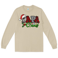 Papa Claus With Christmas Lights And Mistletoe Long Sleeve Tee | Teevron