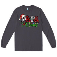 Smoke Papa Claus with christmas lights and mistletoe Long Sleeve Tee - NancyCooperArtShop