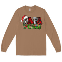Toasted Coconut Papa Claus with christmas lights and mistletoe Long Sleeve Tee - NancyCooperArtShop