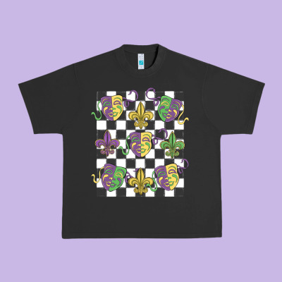 Mardi Gras Urban Heavy Tee Designed By Maliassmallbusiness