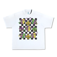 White mardi gras Urban Heavy Tee - MaliasSmallBusiness