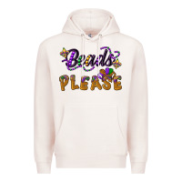 Pale Pink beads please Premium Hoodie - CowGirlArtShop