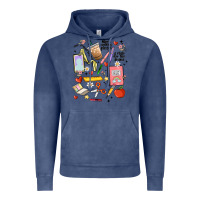 Vintage Denim can't talk right now doing teacher stuff Vintage Hoodie - MaliasSmallBusiness