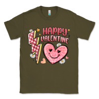 Army Green happy valentine heart Classic Tee - MaliasSmallBusiness