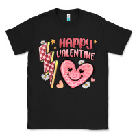 Black happy valentine heart Classic Tee - MaliasSmallBusiness