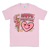 Bubblegum Pink happy valentine heart Classic Tee - MaliasSmallBusiness