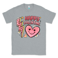 Heather Grey happy valentine heart Classic Tee - MaliasSmallBusiness