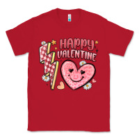 Red happy valentine heart Classic Tee - MaliasSmallBusiness