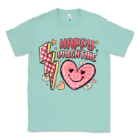 Seafoam happy valentine heart Classic Tee - MaliasSmallBusiness