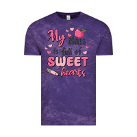 Cloud Purple my class is full of sweet hearts Vintage Tee - MaliasSmallBusiness