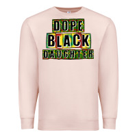 Pale Pink dope black daughter Premium Sweatshirt - CowGirlArtShop