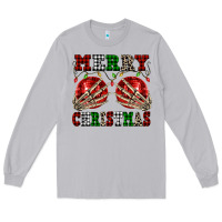 Moon Dust Merry Christmas skeleton hands boobs Long Sleeve Tee - NancyCooperArtShop