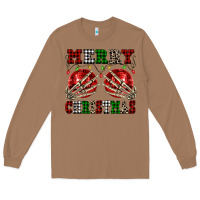 Toasted Coconut Merry Christmas skeleton hands boobs Long Sleeve Tee - NancyCooperArtShop