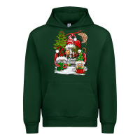 Forest Green christmas gnome truck Urban Hoodie - BundleAndBundleShop