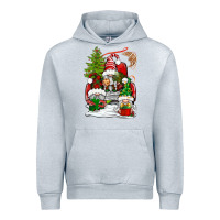 Heather Grey christmas gnome truck Urban Hoodie - BundleAndBundleShop