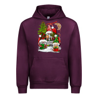Mauve Wine christmas gnome truck Urban Hoodie - BundleAndBundleShop