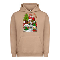 Pigment Burro christmas gnome truck Urban Hoodie - BundleAndBundleShop