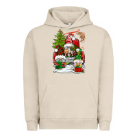 Pigment French Oak christmas gnome truck Urban Hoodie - BundleAndBundleShop