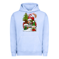 Pigment Grape Ice christmas gnome truck Urban Hoodie - BundleAndBundleShop