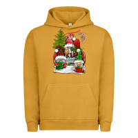 Pigment Peanut Butter christmas gnome truck Urban Hoodie - BundleAndBundleShop