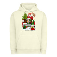 Pigment Pistachio christmas gnome truck Urban Hoodie - BundleAndBundleShop