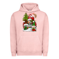 Pigment Salmon christmas gnome truck Urban Hoodie - BundleAndBundleShop