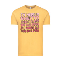 Vintage Mustard im medium ghetto i keep it classy but deep down pn Vintage Tee - MaliasSmallBusiness