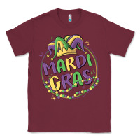 Burgundy mardi gras Classic Tee - MaliasSmallBusiness