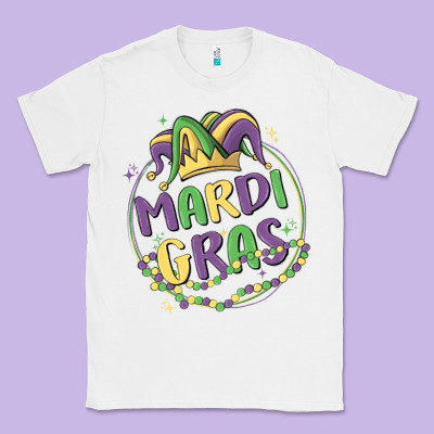 Mardi Gras Classic Tee Designed By Maliassmallbusiness