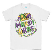 White mardi gras Classic Tee - MaliasSmallBusiness