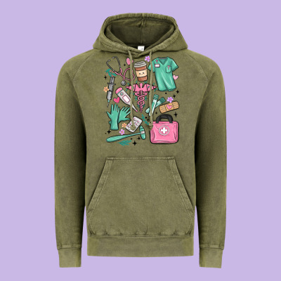 Can't Talk Right Now Doing Medical Assistant Stuff Vintage Hoodie Designed By Maliassmallbusiness
