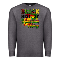 Charcoal Heather black history is american history Premium Sweatshirt - CowGirlArtShop
