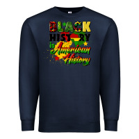Navy black history is american history Premium Sweatshirt - CowGirlArtShop