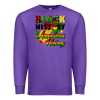 Purple black history is american history Premium Sweatshirt - CowGirlArtShop