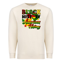 Sandshell black history is american history Premium Sweatshirt - CowGirlArtShop