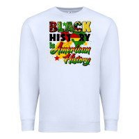 White black history is american history Premium Sweatshirt - CowGirlArtShop