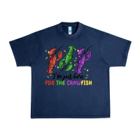 Navy i'm just here for the crawfish Urban Heavy Tee - MaliasSmallBusiness