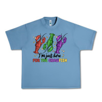 Pebble Blue i'm just here for the crawfish Urban Heavy Tee - MaliasSmallBusiness