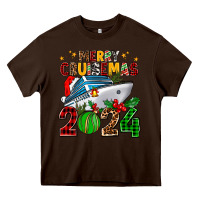Chocolate Brown merry cruisemas 2024 Heavy Core Tee - AdoDesignShop