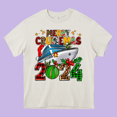 Merry Cruisemas 2024 Heavy Core Tee Designed By Adodesignshop