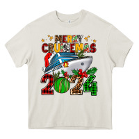 Cream merry cruisemas 2024 Heavy Core Tee - AdoDesignShop