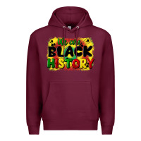 Burgundy we are black history Premium Hoodie - CowGirlArtShop