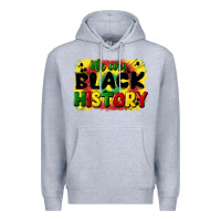 Heather Grey we are black history Premium Hoodie - CowGirlArtShop