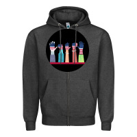Charcoal Heather America Zipper Hoodie - Bettercallsaul
