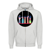 Dove Grey America Zipper Hoodie - Bettercallsaul