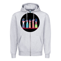 Heather Grey America Zipper Hoodie - Bettercallsaul