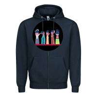 Navy America Zipper Hoodie - Bettercallsaul