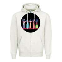Oatmeal Heather America Zipper Hoodie - Bettercallsaul