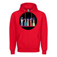 Red America Zipper Hoodie - Bettercallsaul