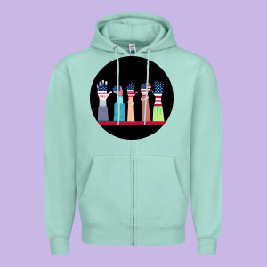 America Zipper Hoodie Designed By Bettercallsaul
